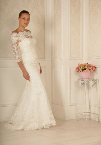 Свадебное платье Элегия (с болеро)-В42558 - Свадебный салон Венера