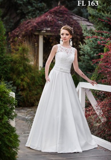 Свадебное платье Татьянка (атлас с карманами)-В42586 - Свадебный салон Венера