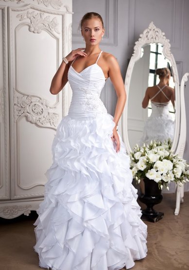 Свадебное платье Кадемиль короткое-N32784 - Свадебный салон Noelle