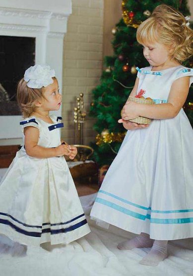 Детское платье Морячка-С36196 - Свадебный салон Светлая чайка