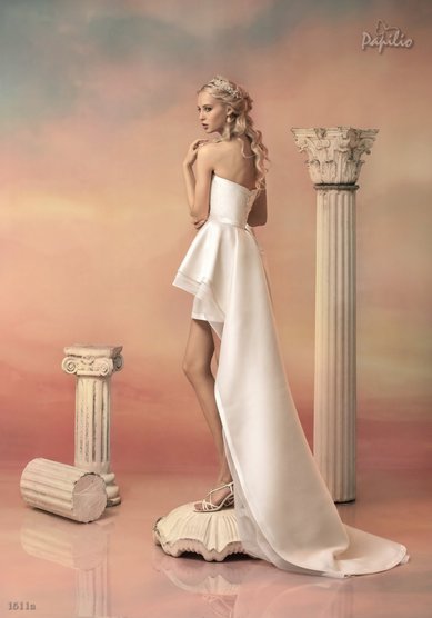 Свадебное платье Электра (с короткой юбкой)-Р44183 - Свадебные салоны Рейна