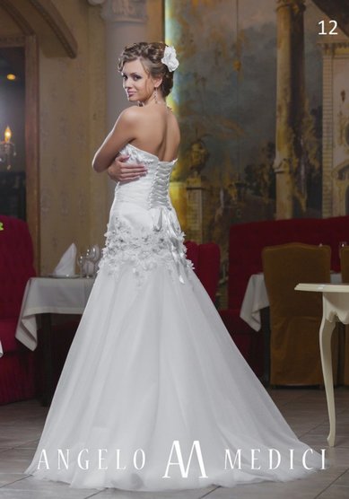 Свадебное платье Angelo Medici 12-S48718 - Свадебный салон Slanovskiy