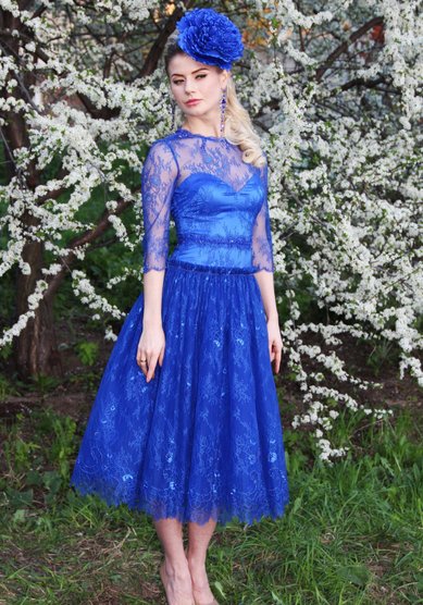 Вечернее платье ultramarine-T49742 - Свадебный салон TO BE LOVE!