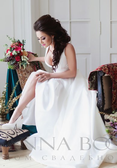 Свадебное платье Агнесса короткое-A50710 - Дом свадебной и вечерней моды Anna Bogdan