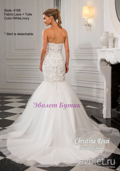 Свадебное платье 4156-A53551 - Свадебный салон Avolet Эволет Бутик