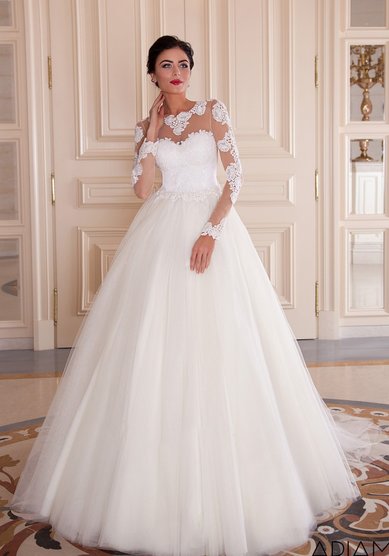 Свадебное платье Ания-B56407 - Мир свадебной моды Bellissimo