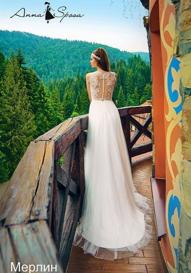 Свадебное платье 425 Мерлин-B57645 - Свадебный салон Bondi blue