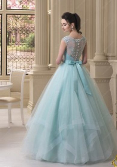 Свадебное платье Мятный аквамарин-Y57711 - Салон свадебной и вечерней моды Your Love Story