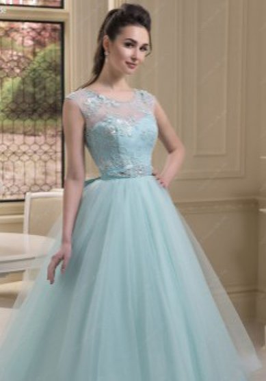 Свадебное платье Мятный аквамарин-Y57711 - Салон свадебной и вечерней моды Your Love Story