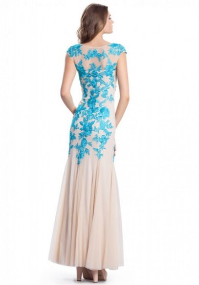 Вечернее платье Бирюза-М58507 - Свадебный салон Мендельсон