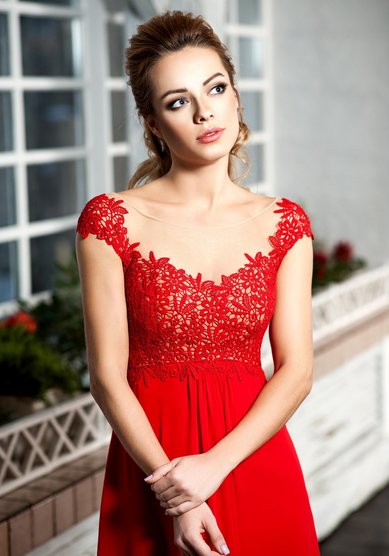 Вечернее платье Николетта-A58535 - Салон свадебных и вечерних платьев Anna Dress