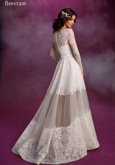 Свадебное платье Винтаж трансформер-C58906 - Свадебный салон CARAMELA
