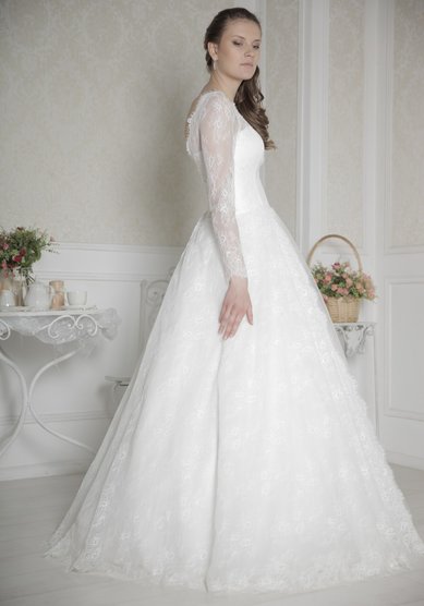 Свадебное платье Королевское ( шантильи )-В59924 - Свадебный салон Венера