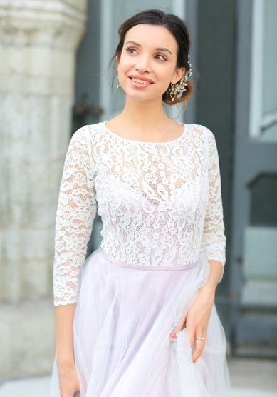 Свадебное платье Кристальный топаз-М60703 - Свадебный салон МОЯ СВАДЬБА