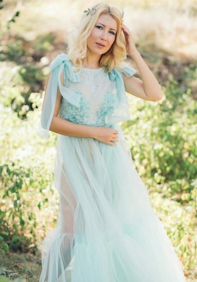 Свадебное платье Будуарное Mint-C61396 - Свадебный салон Celebrity