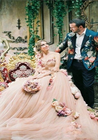 Свадебное платье 396/цветок-C61504 - Свадебный салон Celebrity