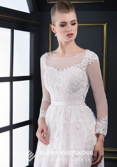 Вечернее платье V-045-П63685 - Свадебный салон ПЛАТЬЕ МЕЧТЫ