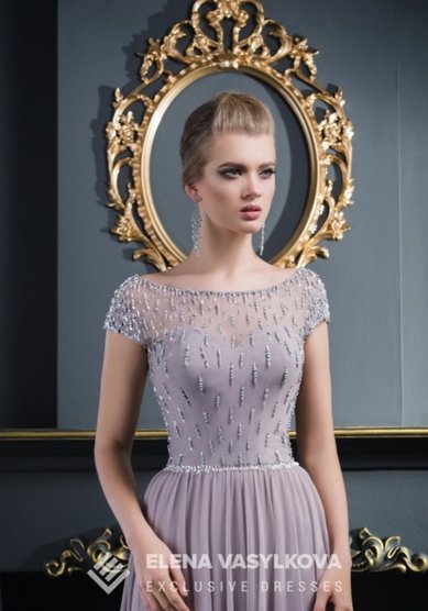 Вечернее платье V-014-П63687 - Свадебный салон ПЛАТЬЕ МЕЧТЫ