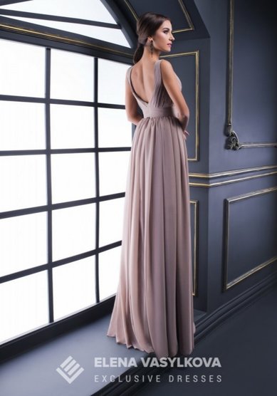 Вечернее платье V-031-П63691 - Свадебный салон ПЛАТЬЕ МЕЧТЫ