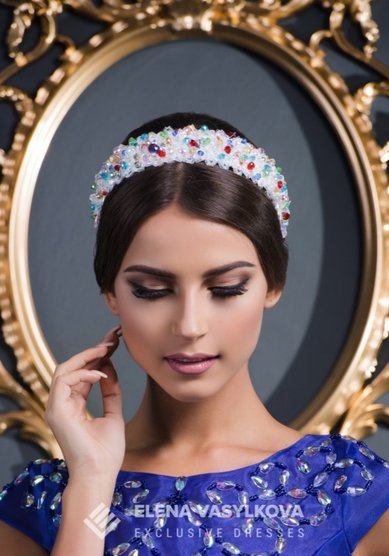 Вечернее платье V-038-П63703 - Свадебный салон ПЛАТЬЕ МЕЧТЫ