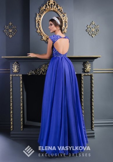 Вечернее платье V-038-П63703 - Свадебный салон ПЛАТЬЕ МЕЧТЫ