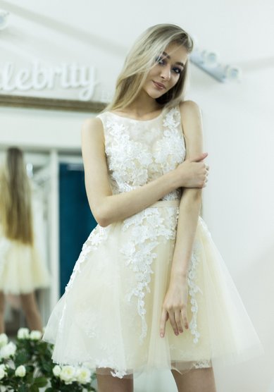 Свадебное платье Кремовая лагуна-C65409 - Свадебный салон Celebrity