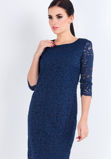 Вечернее платье Гипюр-Люкс-О65569 - Студия - Ателье Очарование
