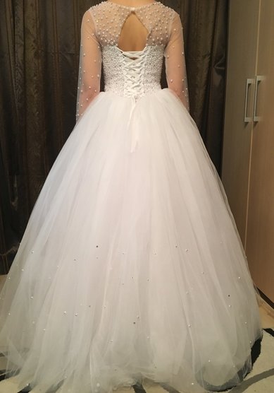 Свадебное платье Агния (фата в комплекте)-М65758 - Свадебный салон Мендельсон