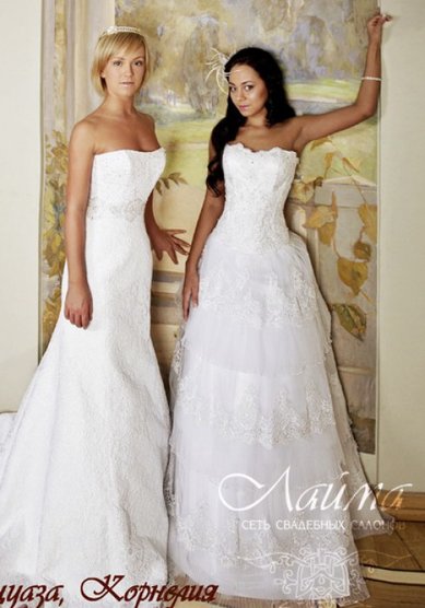 Свадебное платье Корнелия (справа)-Л16107 - Сеть свадебных салонов ЛАЙМА