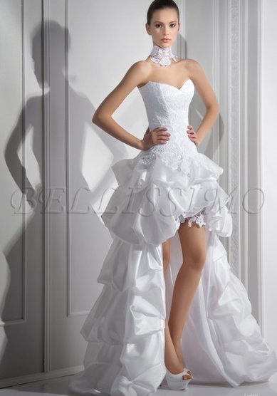 Свадебное платье Луиза мини-B18429 - Мир свадебной моды Bellissimo