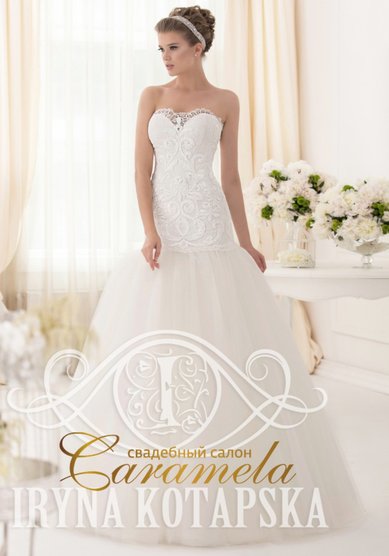 Свадебное платье Инара-C18437 - Свадебный салон CARAMELA