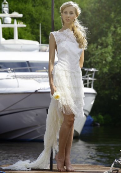 Свадебное платье Diuca corto-W18441 - Свадебный бутик WonderWhite