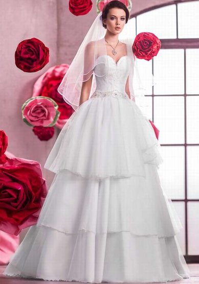 Свадебное платье 1611 Примула-A27227 - Дом свадебной и вечерней моды Anna Bogdan