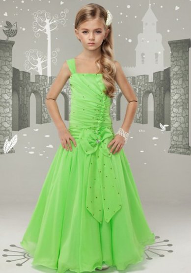 Детское платье Бант-Шифон-S32334 - Свадебный салон Sharmel