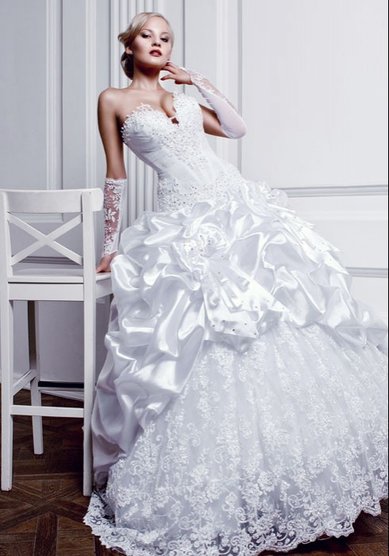 Свадебное платье Пирея-S34346 - Свадебный салон Sharmel