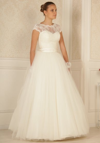 Свадебное платье Татьянка (закрытое)-В34666 - Свадебный салон Венера