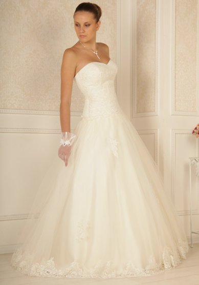 Свадебное платье Очарование (крем)-В34675 - Свадебный салон Венера