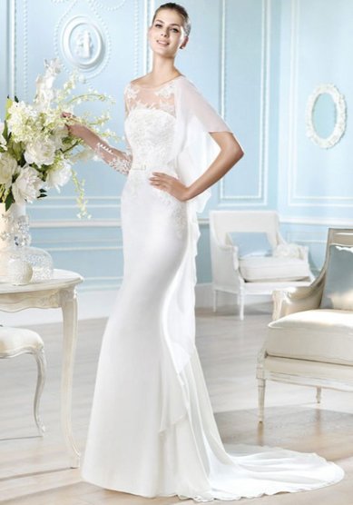 Свадебное платье HADDI-L36352 - Свадебный салон La Sposa De La Rosa - закрыт