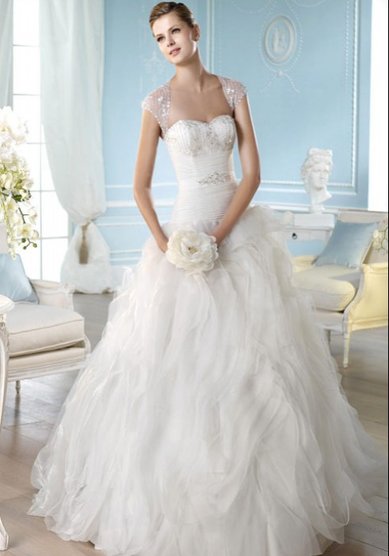 Свадебное платье HANISI-L36367 - Свадебный салон La Sposa De La Rosa - закрыт