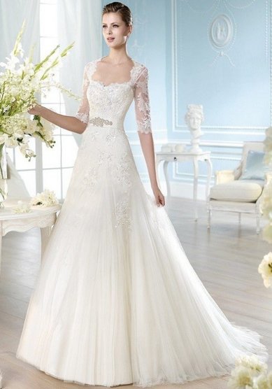 Свадебное платье HALI-L36407 - Свадебный салон La Sposa De La Rosa - закрыт