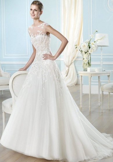 Свадебное платье HALLAND-L36410 - Свадебный салон La Sposa De La Rosa - закрыт