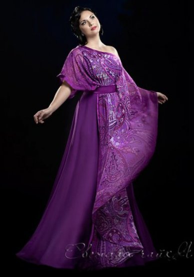 Вечернее платье Саломея Принт-С37603 - Свадебный салон Светлая чайка