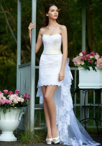 Свадебное платье Миррис-Люкс-B38068 - Мир свадебной моды Bellissimo