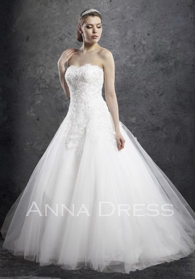 Свадебное платье Hailey-A38286 - Салон свадебных и вечерних платьев Anna Dress