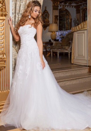 Свадебное платье Cоланж-L38454 - Свадебный салон Lady in White