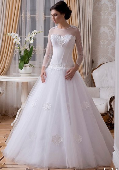 Свадебное платье Ромашка Лора-S38694 - Свадебный салон Sharmel