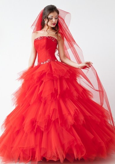 Свадебное платье Свадебное платье 1313 red-S38895 - Свадебный салон Slanovskiy