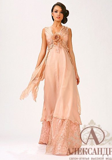 Вечернее платье Пудра-А39128 - Свадебный салон Александра
