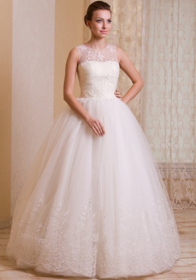 Свадебное платье Ваниль Бусинка-S39362 - Свадебный салон Sharmel