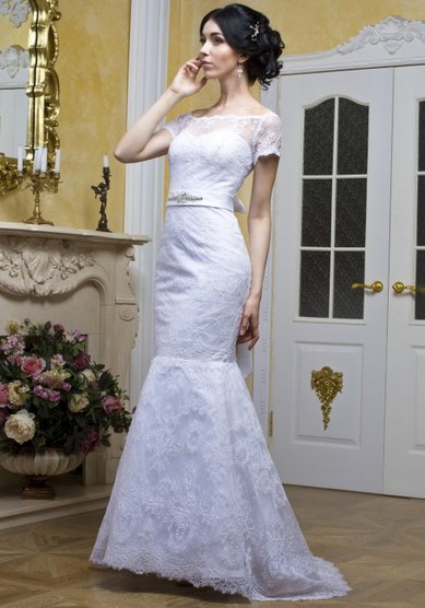 Свадебное платье Рыбка-новая-В40348 - Свадебный салон Венера
